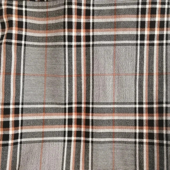 Urban Outfitters Plaid Cargo Jogger Pants High Rise Gray and Orange 26" Crop XS - Picture 10 of 16